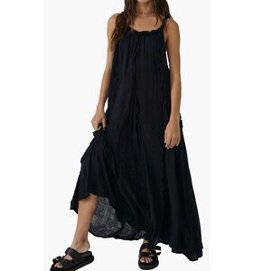 Free People free-est McKinley Maxi Sundress Size Medium in Black